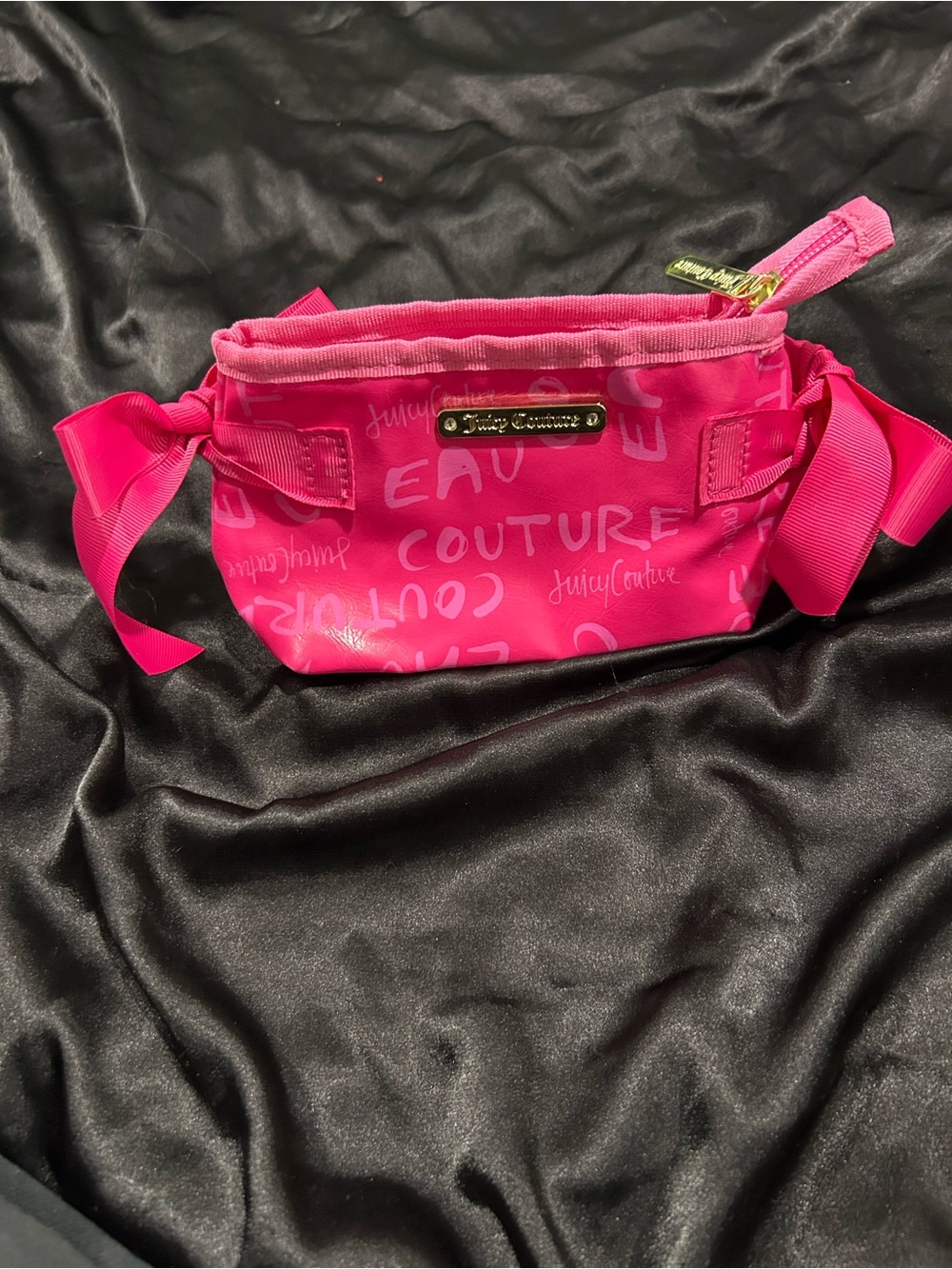 Juicy Couture Hot Pink Logo Mini Crossbody Bag